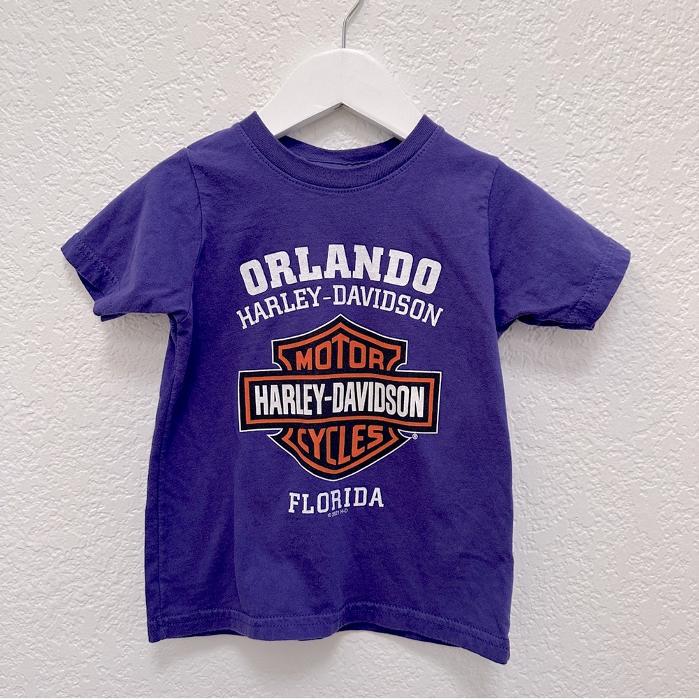 Harley Davidson Orlando Florida Purple Graphic TShirt 3T